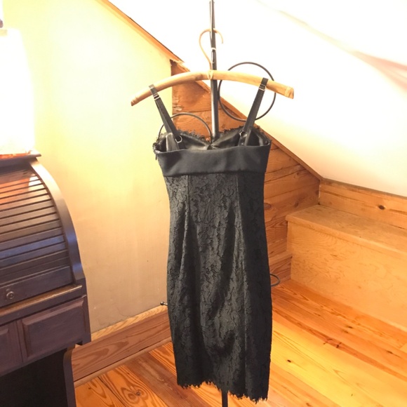 Ted Baker London Little Black Lace Sheath Dress, NWT, 0/00 - Picture 3 of 10